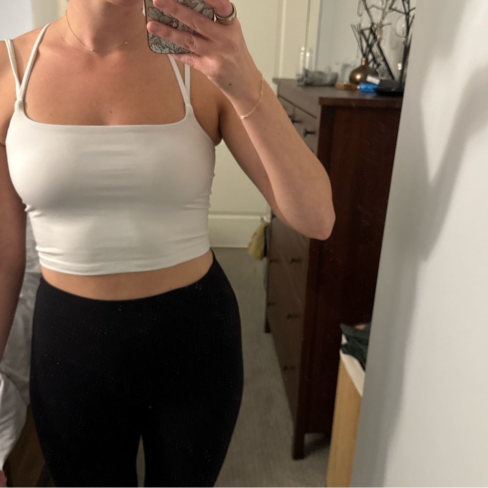 Express White Strappy Top